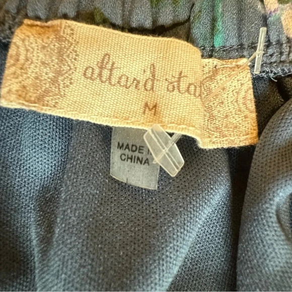 Altar'd State Dress NWT Floral Tie Off Shoulder Lined Blue Women’s Medium - Picture 8 of 10